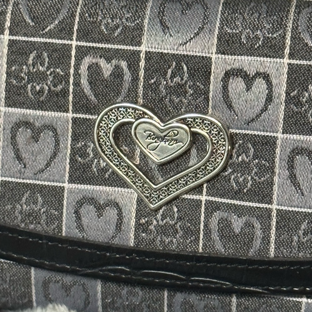 Brighton Heart Signature Crossbody Bag - Gray